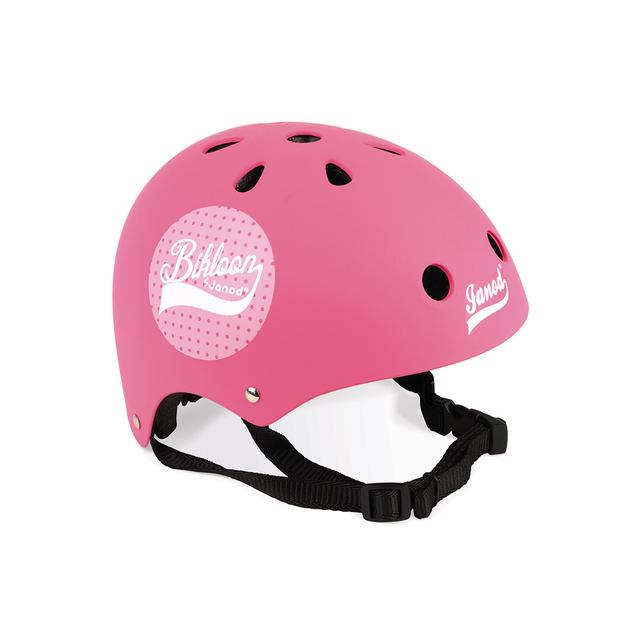 Bikloon - Casque Rose À Pois Pour Draisienne