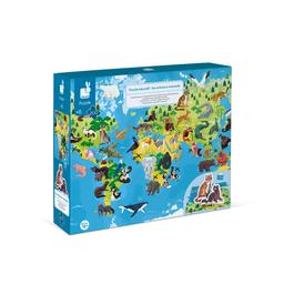 Puzzle Éducatif Géant Les Animaux Menacés 200 Pièces