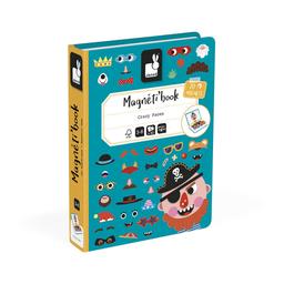 Magnéti'Book Crazy Faces Garçon, 70 Magnets