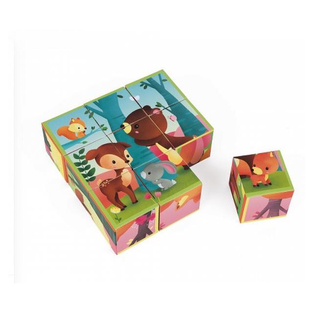 Kubkid 9 cubes Animaux de la foret