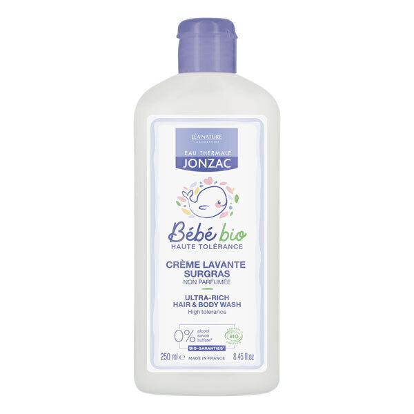 Crème lavante surgras bébé cheveux et corps 250ml