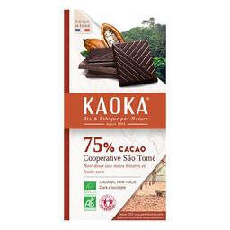 Tablette chocolat noir 75% Sao Tomé 100g