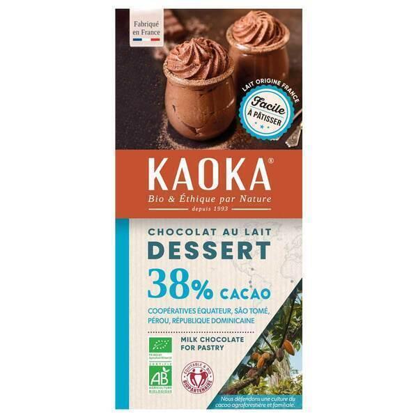 Tablette chocolat au lait Dessert 38% 200g