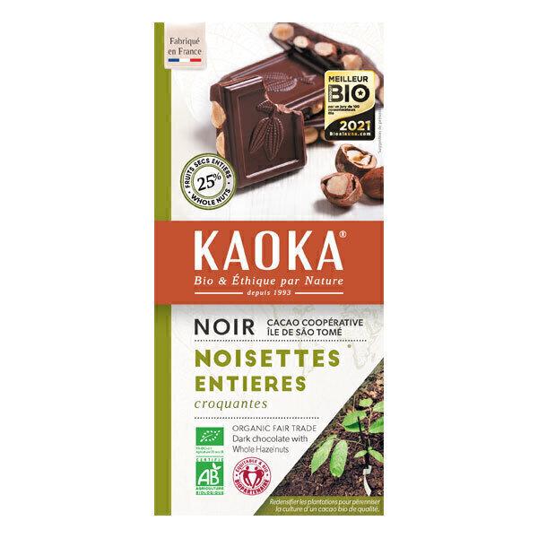 Tablette de chocolat noir noisette 180g