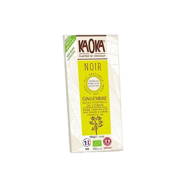 KAOKA - CHOCOLAT NOIR 58% - Citron Gingembre