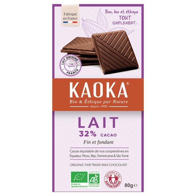 Tablette au chocolat au lait 80g