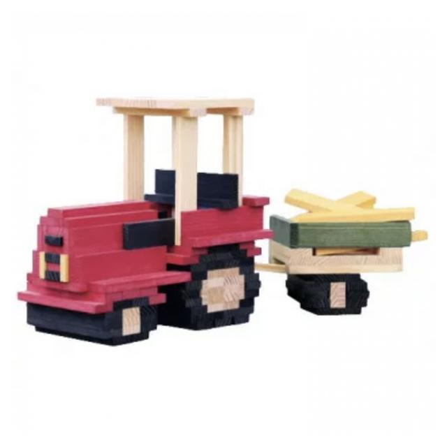 Coffret tracteur  155 planchettes coloris naturel et colores