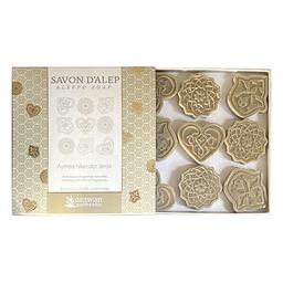 Coffret savons d'Alep d'invités, 3 fragrances 9x10g