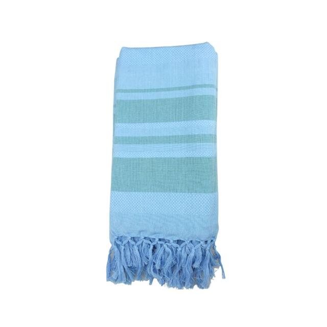 Fouta en coton biologique Sky - 90 x 160 cm