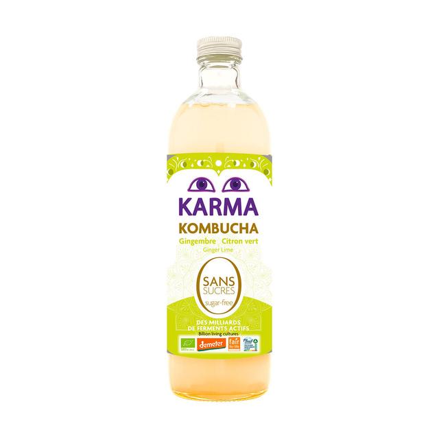 Kombucha gingembre citron vert sans sucres ajoutés 75cl