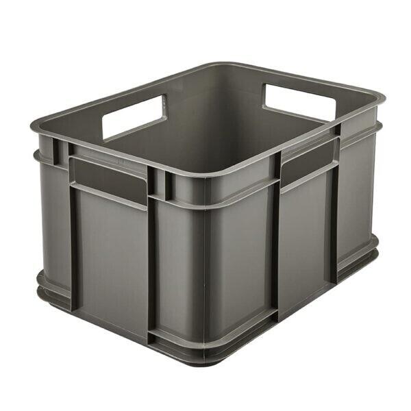 Caisse de Rangement en plastique recyclé 16 litres - Gris