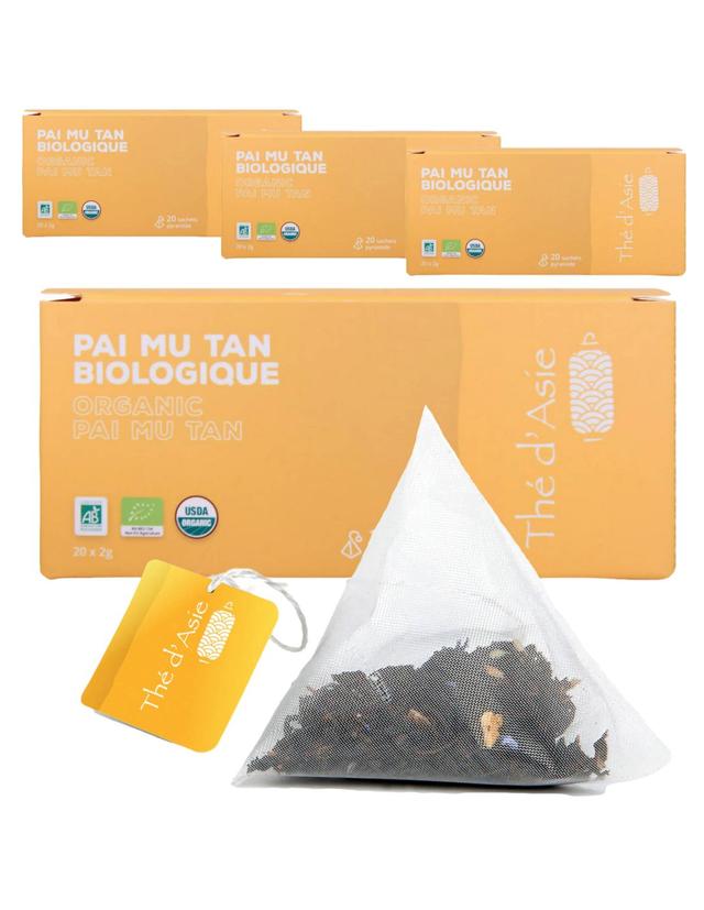 Thé blanc - Paï Mu Tan - Biologique - Pack infusettes x80