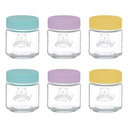 Set de 6 petits pots en verre pour bébé 110ml