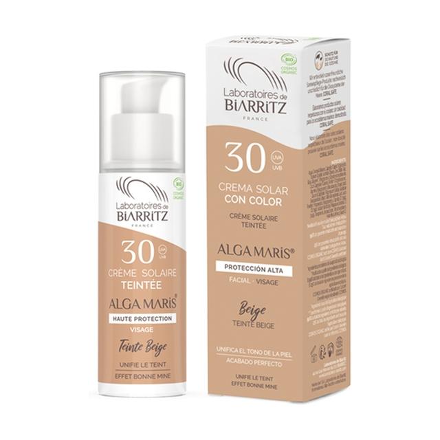 Crème solaire visage teinte claire SPF30 50 ml de crème