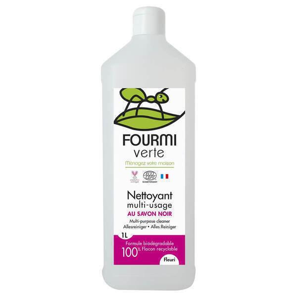 Nettoyant multi-usages au savon noir parfum fleuri 1L