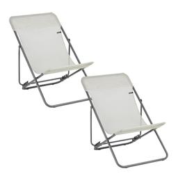 Lot de 2 Transats pliants multi-positions - MAXI TRANSAT