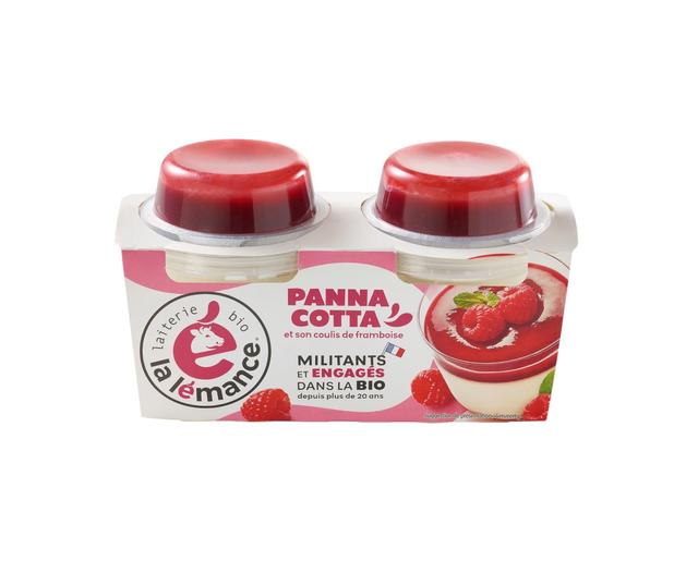 Panna Cotta et coulis de framboise 2x120g