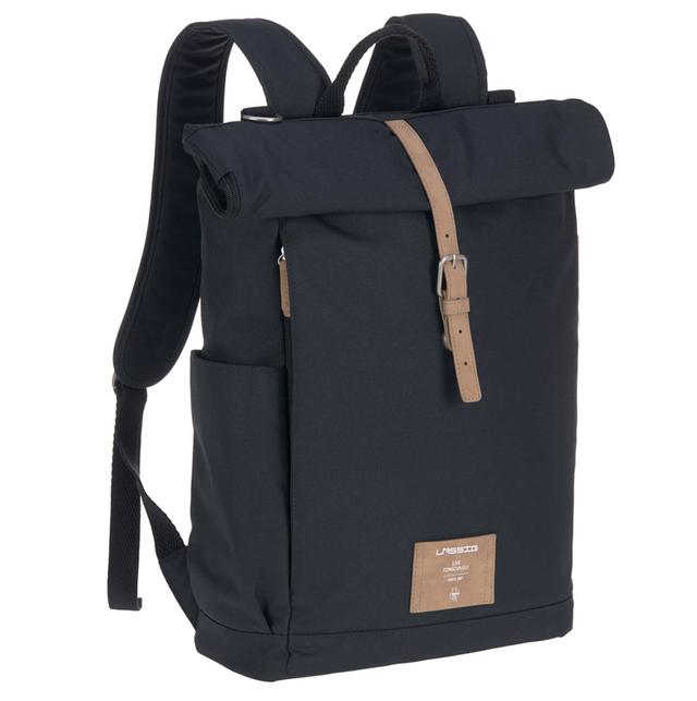 Sac à dos à langer Rolltop Bleu nuit