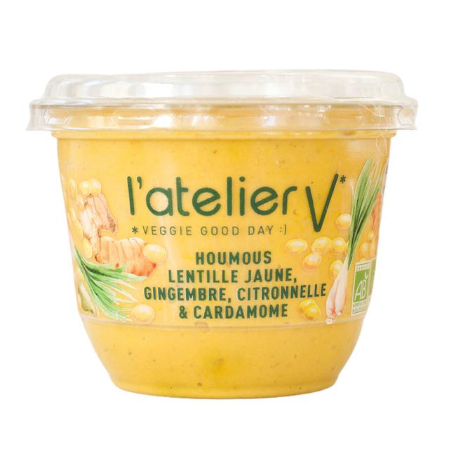 Houmous lentille jaune, gingembre et citronnelle 150g