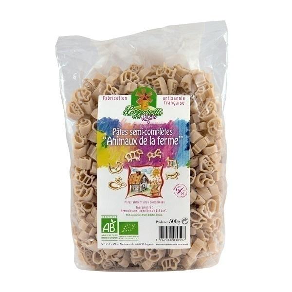 Pâtes semi-complètes Animaux de la ferme 500g