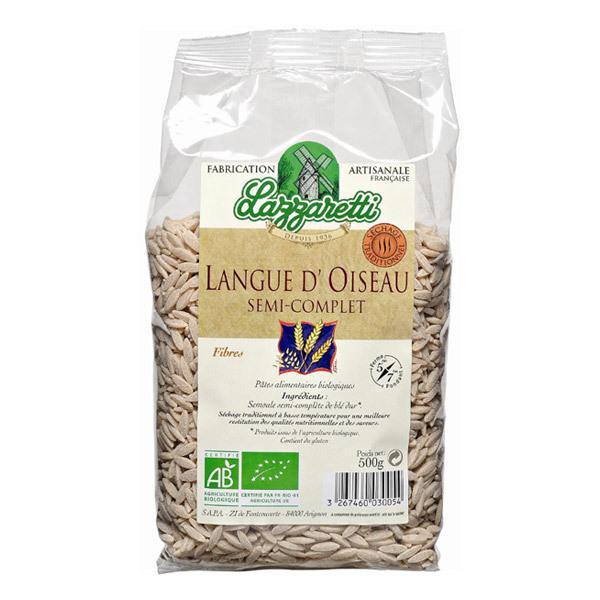 Pâtes langues d'oiseau demi-complètes 500g