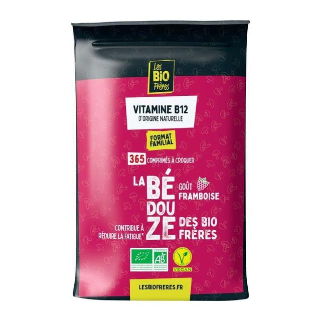 Vitamine B12 bio goût Framboise - 365 comprimés