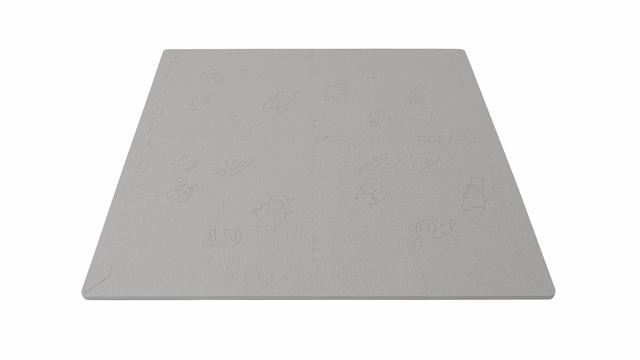 Tapis de jeu épais pour bébé de voyage rembourré en gris