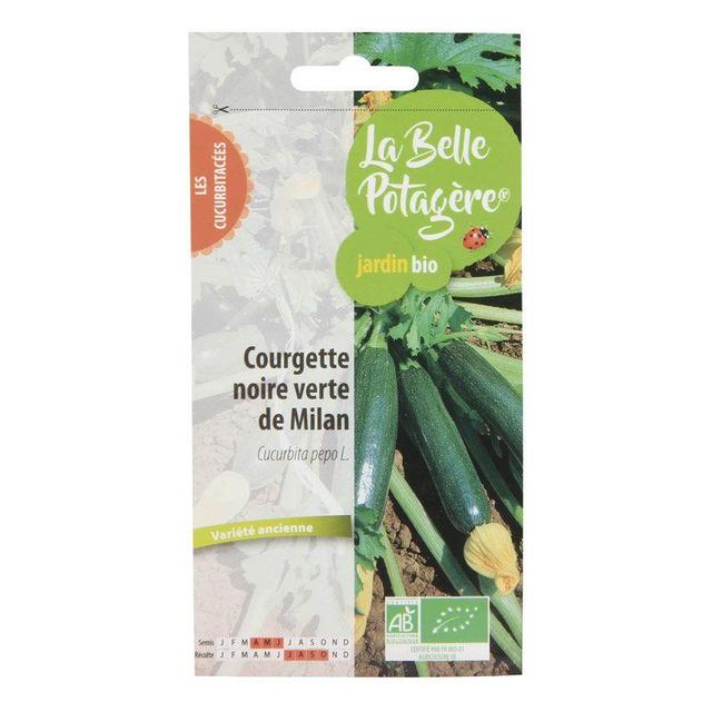 Graines à semer - Courgette noire verte de Milan - 1,6 g