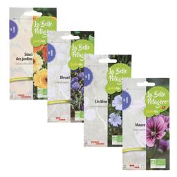 Fleurs comestibles - 4 sachets de graines à semer