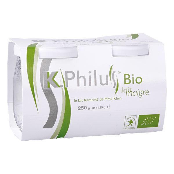 Yaourts K-Philus probiotique 0% MG 2x125g