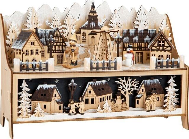 Lampe Village de Noël