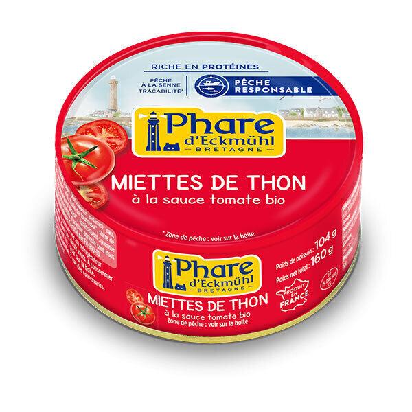 Miettes de thon listao à la tomate bio 160g