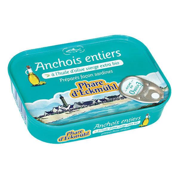 Anchois entier à l'huile d'olive 115g