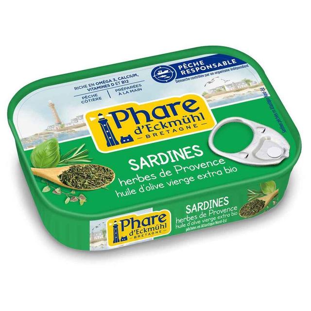 Sardines aux herbes de Provence et huile d'olive 135g