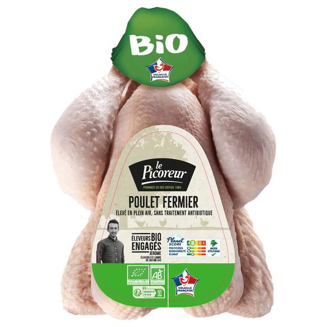 Poulet Blanc Fermier Bio 1,3kg