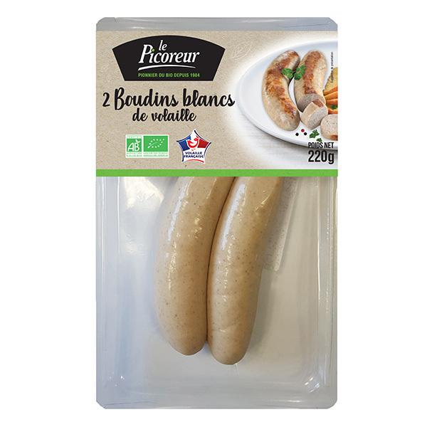 Boudins blancs de volaille origine France 220g