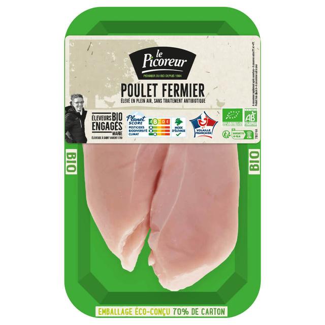 Escalopes de filet de poulet fermier 2x100g