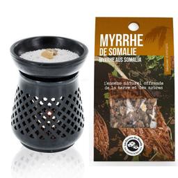 Diffuseur porte-encens + résine de Myrrhe de Somalie