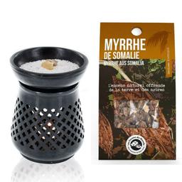 Diffuseur porte-encens + résine Myrrhe de Somalie