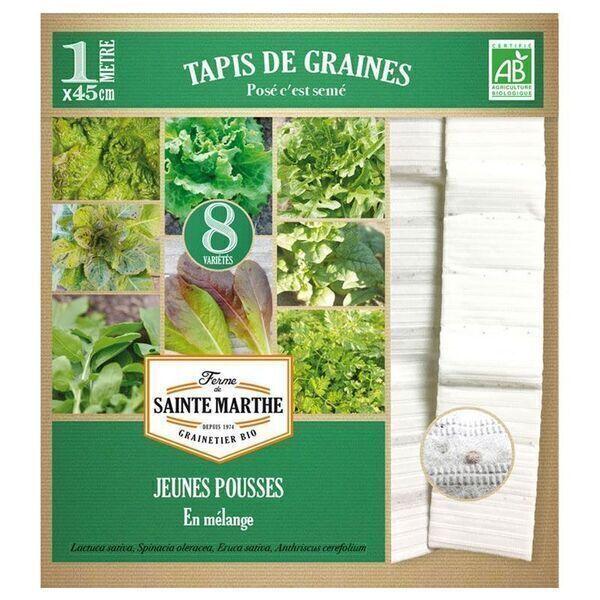 Tapis de graines à semer 1 m x 46 cm - Jeunes pousses