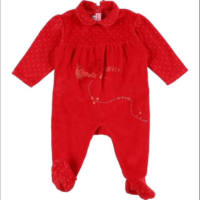 MARèSE6 Mois pyjama rouge