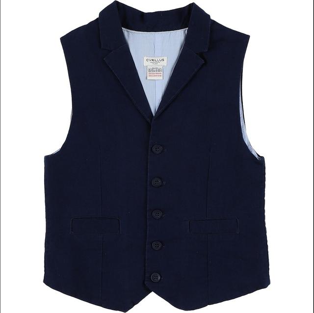 CYRILLUS 6 Ans gilet sans manches bleu