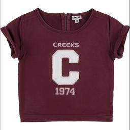 CREEKS , 10 Ans sweat aubergine