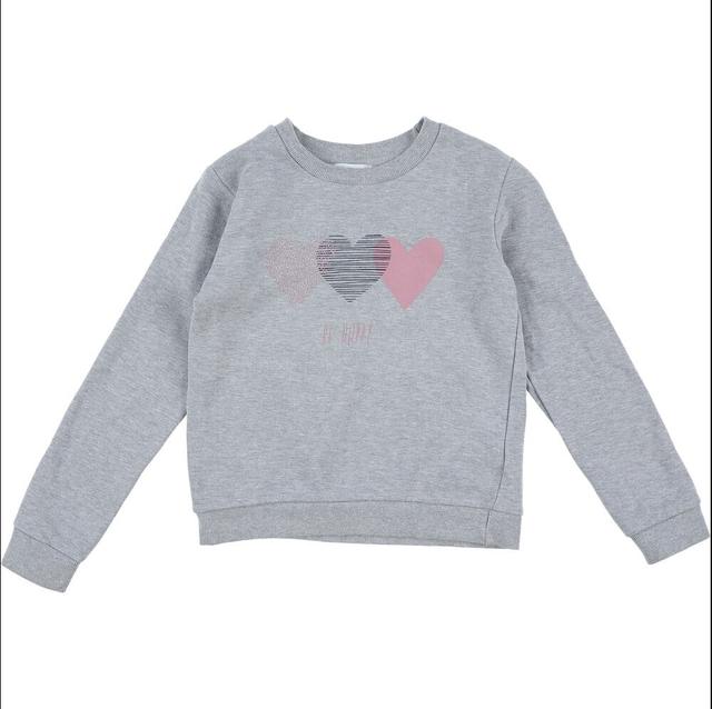 NR , 10 Ans sweat gris, rose