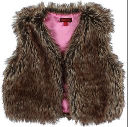 CATIMINI ,  4 Ans gilet imitation fourrure marron