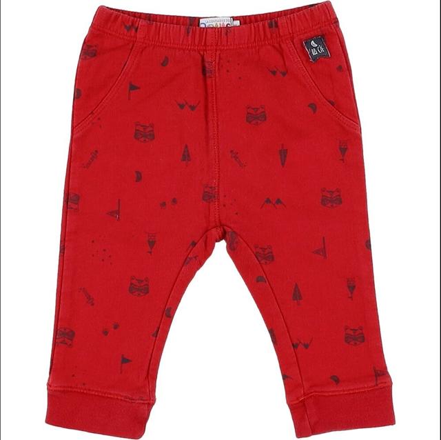 LA COMPAGNIE DES PETITS , 6 Mois pantalon rouge, gris