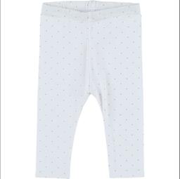 OBAïBI ,  3 Mois leggings blanc, argent