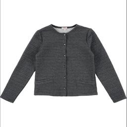 DPAM , 10 Ans sweat gilet gris, doré