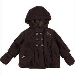 SERGENT MAJOR - Manteau et moufles marron - 9 Mois