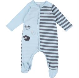 P'TIT BISOU - Pyjama bleu, gris - 6 Mois